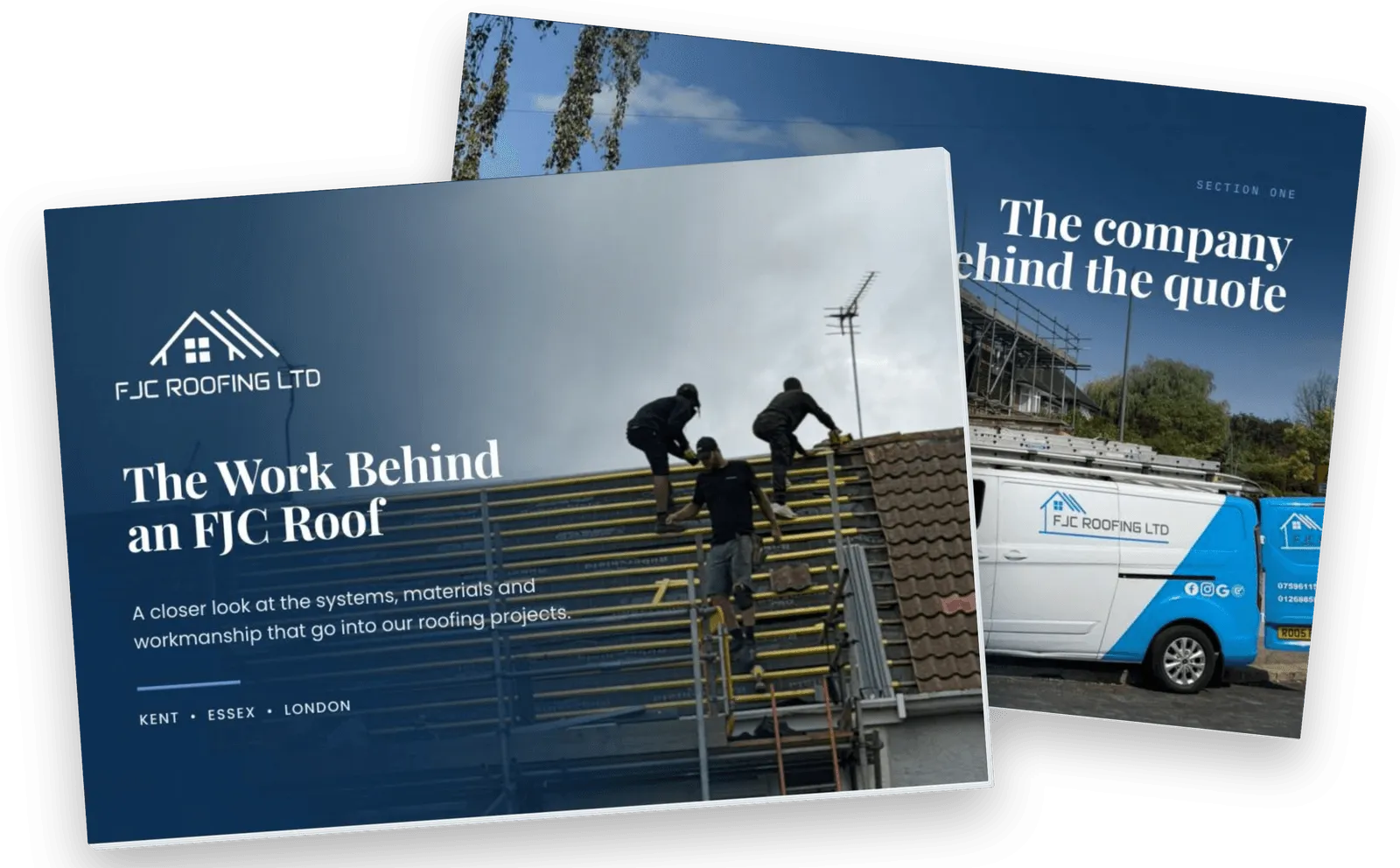 A company brochure cover